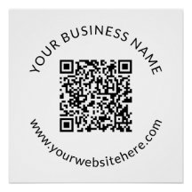 Plantilla de código QR cargada con texto editable