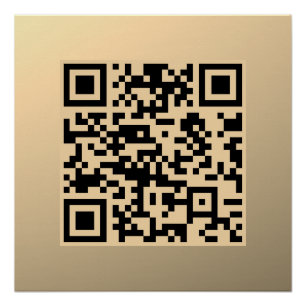 Póster Plantilla de código QR editable al instante Fals
