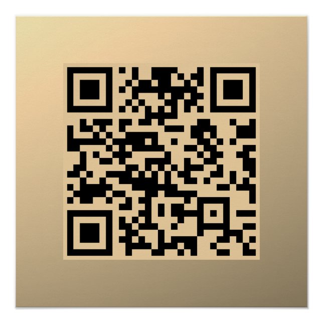 Póster Plantilla de código QR editable al instante | Fals (Anverso)