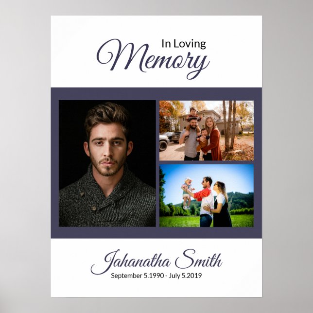 Póster Plantilla de Collage de Signos de Bienvenida Funer (Frente)