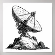Plantilla de decoupage: Antena de asteroides de la