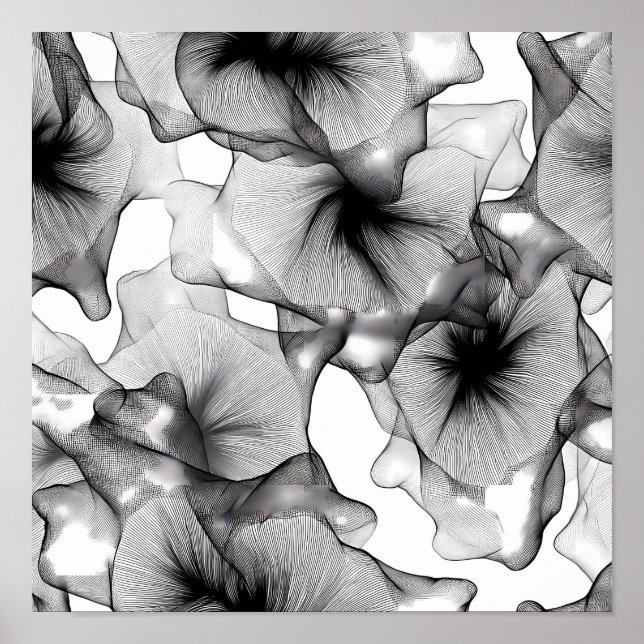 Póster Plantilla de Decoupage de Encaje en Capas Laberint (Frente)
