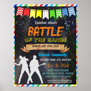 Póster Plantilla de evento Battle of the Bands School