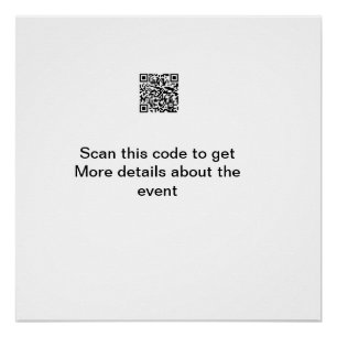 Póster Plantilla de evento comercial de escaneo de código