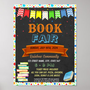 Póster Plantilla de evento de Feria de Libros