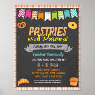 Póster plantilla de evento Pastos con padres