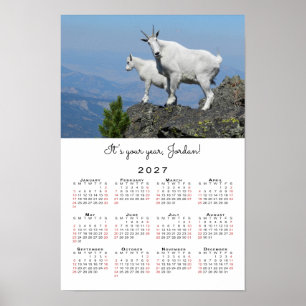 Póster Plantilla de Foto Inspiradora Calendario 2027