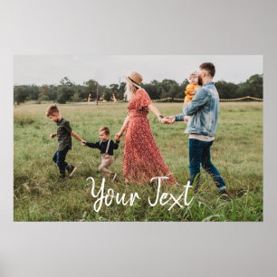 Póster Plantilla de Foto Personalizada y Texto Personaliz