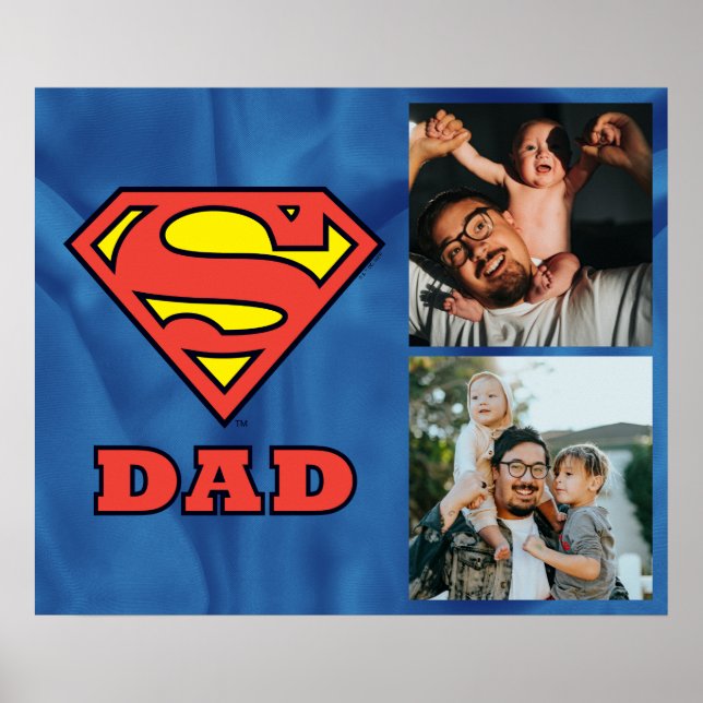 Póster Plantilla de fotografía de Super Dad (Frente)