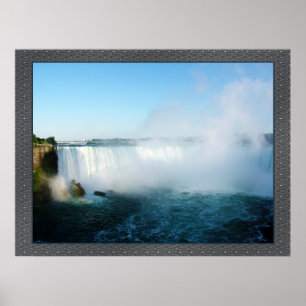 Póster Plantilla de marco poster, Cataratas del Niágara
