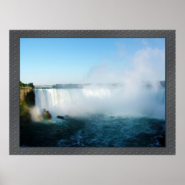 Póster Plantilla de marco poster, Cataratas del Niágara (Frente)