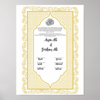 PÓSTER PLANTILLA DE NIKKAH