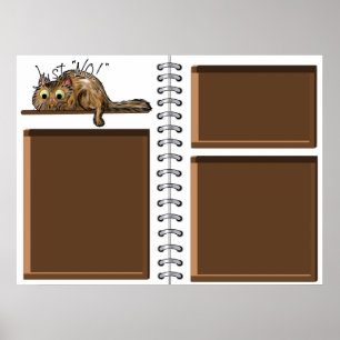 Póster Plantilla de planificador digital Insertar Pegatin