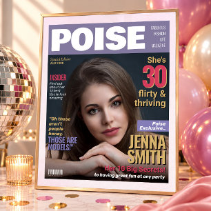 Póster Plantilla de Portada de Revista Poise Regalo de Cu