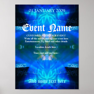 Póster Plantilla de Poster de eventos Blue Spirit #013