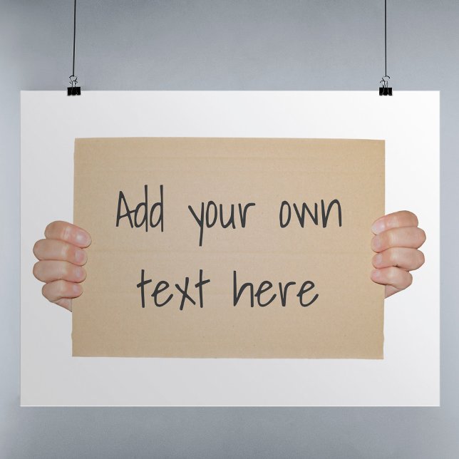 Póster Plantilla de Rótulo de protesta de cartón (Subido por el creador)