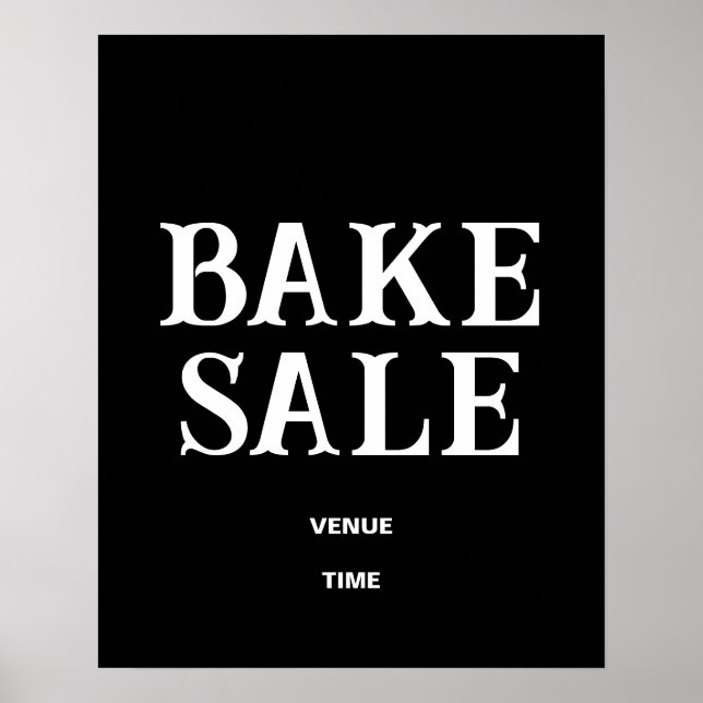 Póster Plantilla de Rótulo de venta de pasteles, Poster b (Frente)
