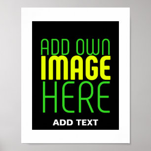 PÓSTER PLANTILLA DE TEXTO DE IMAGEN NEGRA SIMPLE EDITABLE