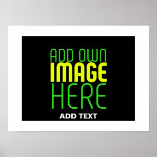 PÓSTER PLANTILLA DE TEXTO DE IMAGEN NEGRA SIMPLE EDITABLE