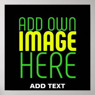 PÓSTER PLANTILLA DE TEXTO DE IMAGEN NEGRA SIMPLE EDITABLE