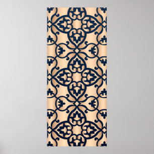 Póster Plantilla del panel de corte láser