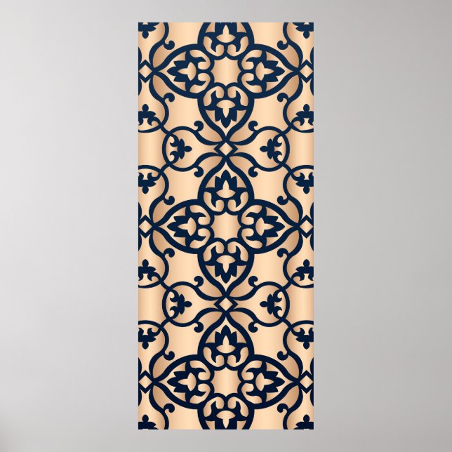 Póster Plantilla del panel de corte láser (Frente)