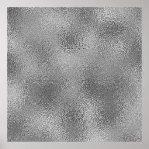 Póster Plantilla en blanco plateado Añadir texto