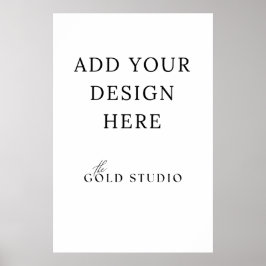 Póster Plantilla en blanco poster de 20 x 30 pulgadas
