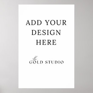 Póster Plantilla en blanco poster de 20 x 30 pulgadas