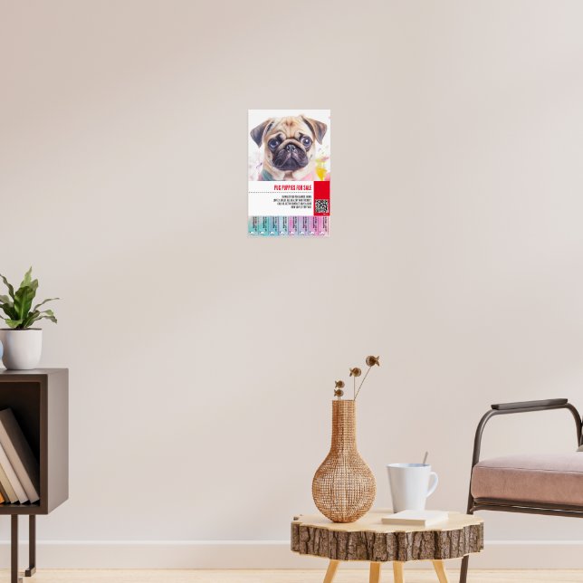 Póster plantillas de folletos para la venta de cachorros  (Salón 3)