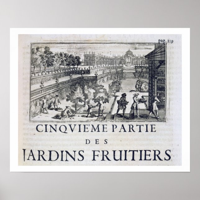 Póster Planting fruit trees, from 'Le Parfait Jardinier, (Frente)