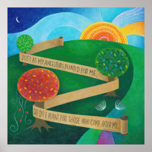 Póster Planting Torah Poster