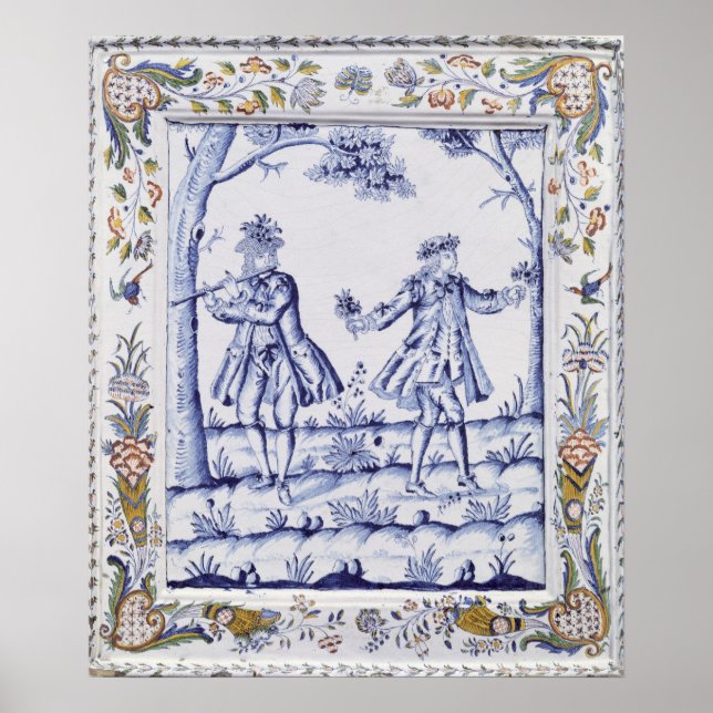 Póster Plaque depicting a scene from 'The Magic Flute' (Frente)