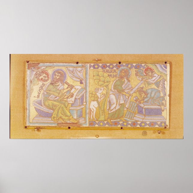 Póster Plaque depicting St. Mark (Frente)