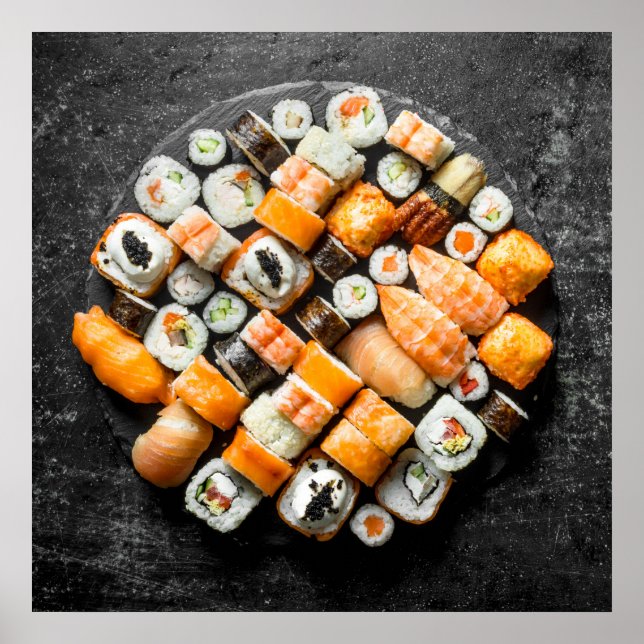 Póster Plata de sushi (Frente)