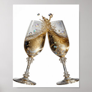 Póster Plata Fría BRINDIS POR BUENA SALUD