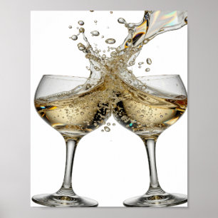 Póster Plata Limpia BRINDIS POR BUENA SALUD