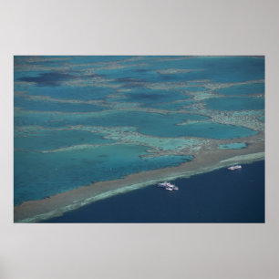 Póster Plataformas de buceo cerca del arrecife, Gran Barr