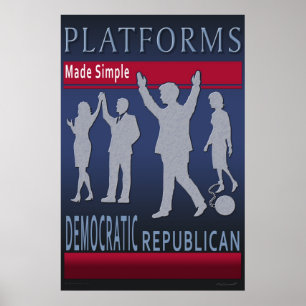 Póster Plataformas hechas simple 1 Poster