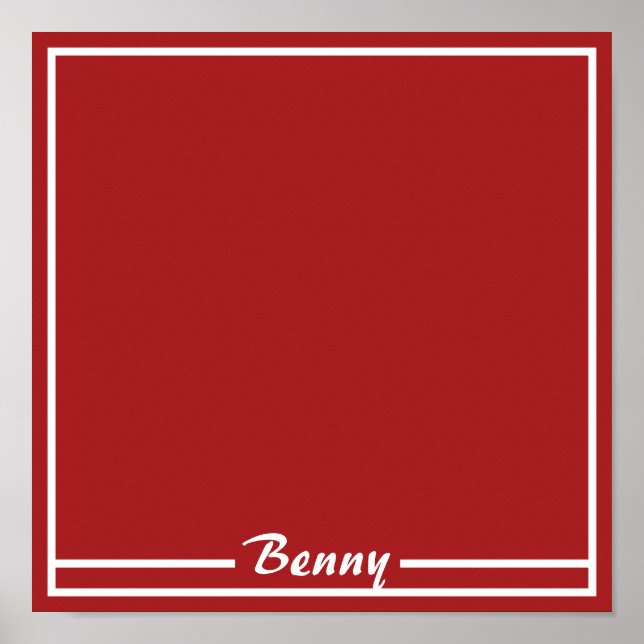 Póster Plátano de cumpleaños del camión de bomberos rojo (Frente)