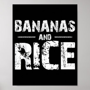 Póster Plátanos y arroz