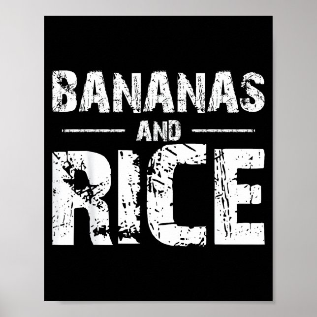 Póster Plátanos y arroz  (Frente)