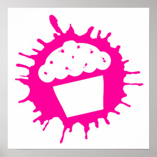 Póster plática de bizcocho