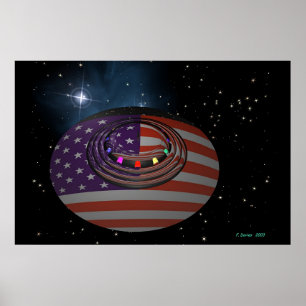 Póster Platillo que refleja la versión 2 de bandera
