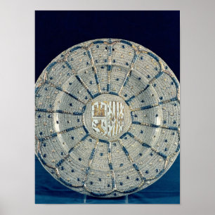 Póster Plato de Manises, portando los brazos