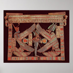 Póster Plato de pecho que representa a Osiris, dios de