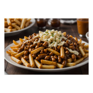 Póster Plato de Poutine