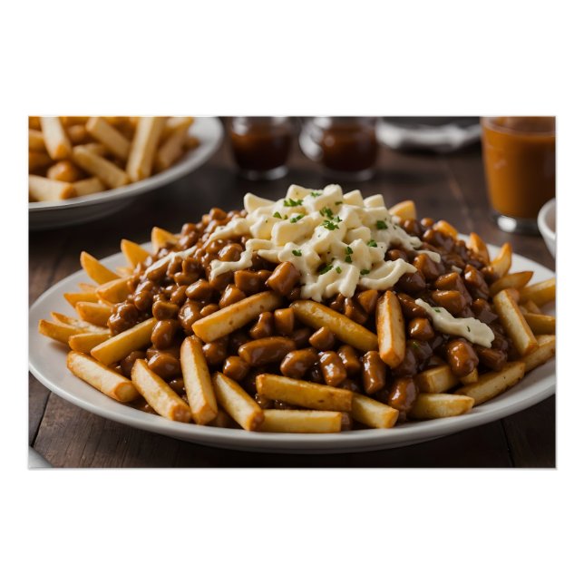 Póster Plato de Poutine (Anverso)