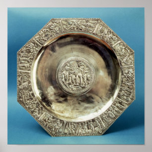 Póster Plato octagonal de Kaiseraugst, romano