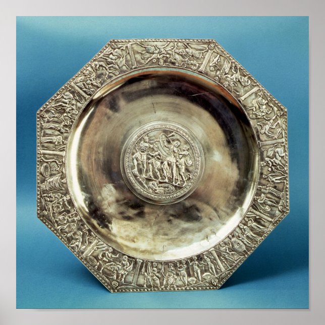 Póster Plato octagonal de Kaiseraugst, romano (Frente)